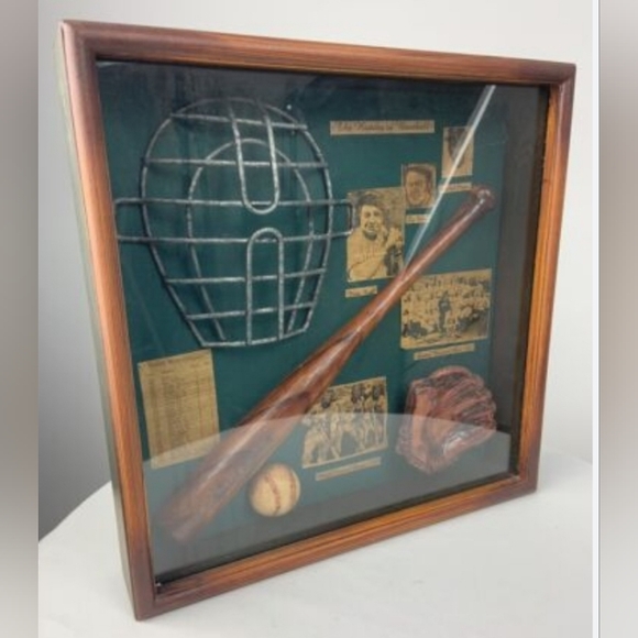 Wall Decor | Collectors History Of Baseball Babe Ruth Ty Cobbsatchel ...